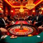 Experience the excitement of gambling at https://789f.living/ with a thrilling roulette setup, vibrant players, and gleaming casino features.
