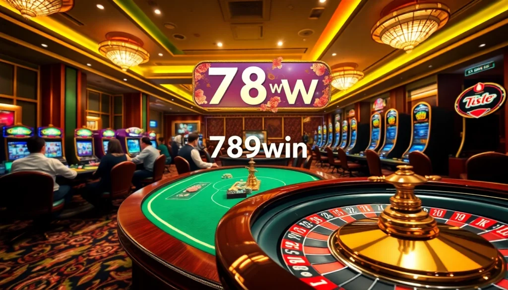 Experience the thrill of live gaming at 789win trang chủ chính thức with players engaged at a poker table.