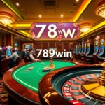 Experience the thrill of live gaming at 789win trang chủ chính thức with players engaged at a poker table.
